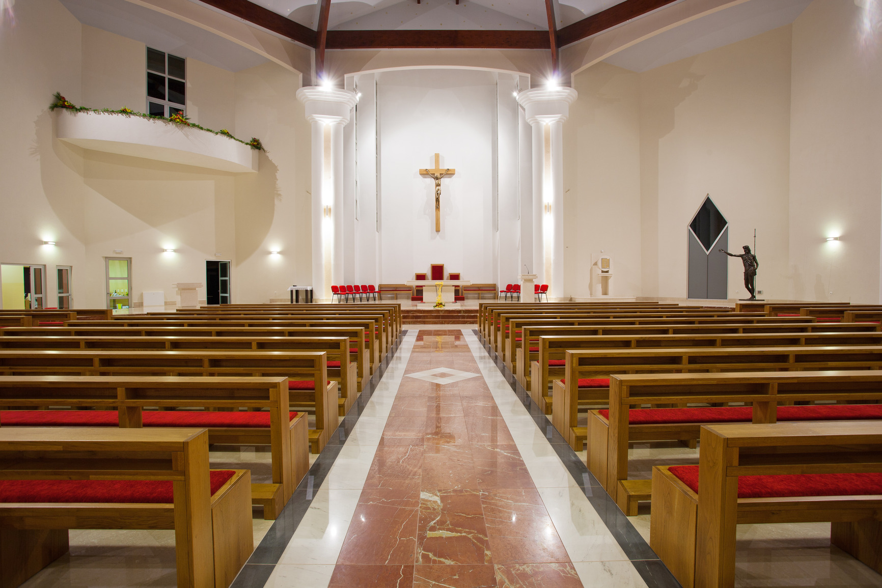 Modern church interior